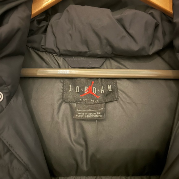 Jordan Flight Down Hood Parka Men's Size Large Jacket Fv7269-010 NWT - Picture 7 of 9